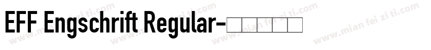 EFF Engschrift Regular字体转换